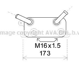AVA QUALITY COOLING vw3310 -  Масляный радиатор, автоматическая коробка передач